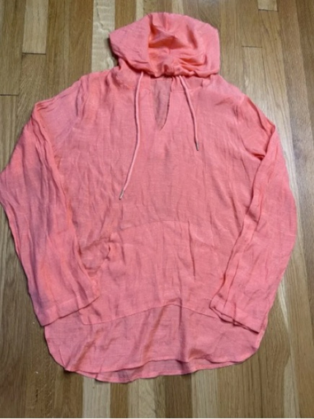 Lightweight Coral Hoodie Top - Women's Pullover